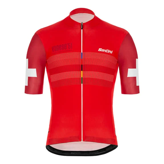 Santini UCI Varese 1951 Kit Black Red 4 Santini UCI Varese 1951 Kit Black Red - Image 2