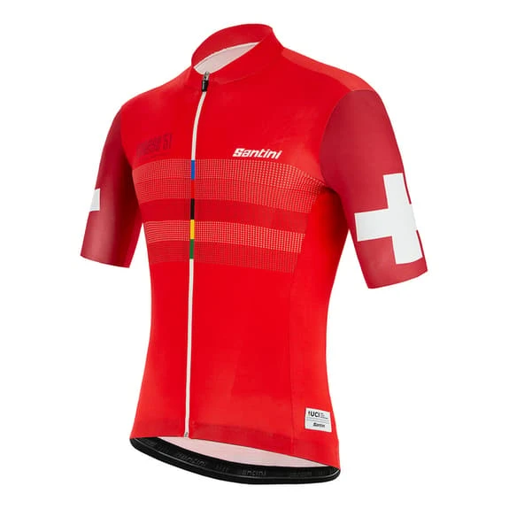 Santini UCI Varese 1951 Kit Black Red 5 Santini UCI Varese 1951 Kit Black Red - Image 3
