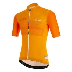 Santini UCI Sallanches 1964 Kit Orange Black -Cycling Clothing Santini st re94075seyes 002
