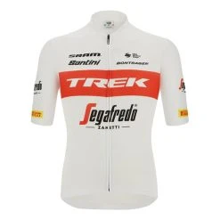 Santini Trek-Segafredo 2022 Pro Team Kit White Red - Sleek Cut -Cycling Clothing Santini st re94475c22ts rs 001