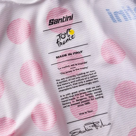 Santini Tour De France 2022 Mountain Fun Line Short Sleeve Jersey - Classic Cut 7 Santini Tour De France 2022 Mountain Fun Line Short Sleeve Jersey - Classic Cut - Image 6