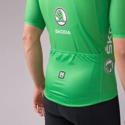 Santini Tour De France 2022 Ranking Points Leader Short Sleeve Jersey Green - Sleek Cut -Cycling Clothing Santini tf9440022tdfpnt prs 03